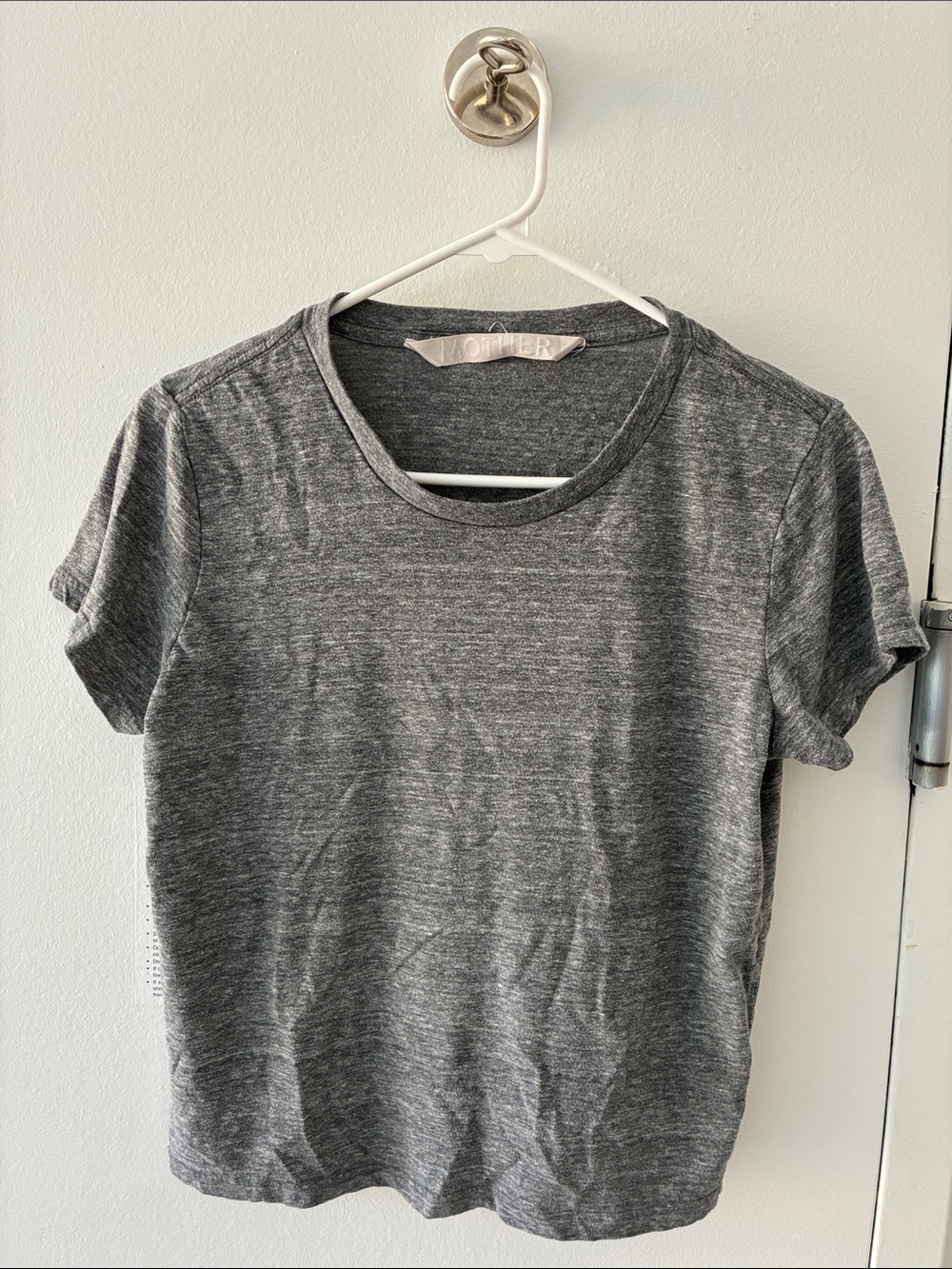 MOTHER Heather Gray Short-Sleeve Crew Tee